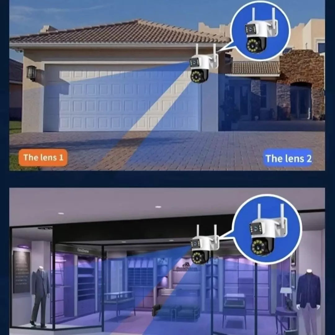 Cámara De Seguridad Doble Lente Wifi TC193-ED2D5-XC