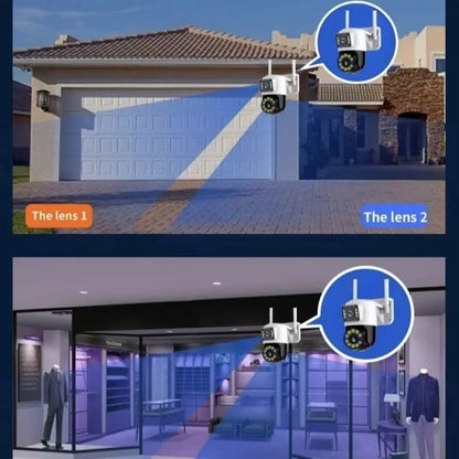 Cámara De Seguridad Doble Lente Wifi TC193-ED2D5-XC