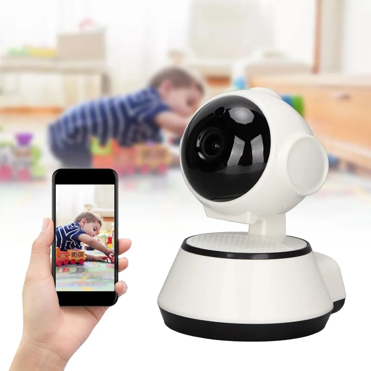 Cámara De Vigilancia Ip Wifi  Fácil Instalación Blanco (Envío Gratis)