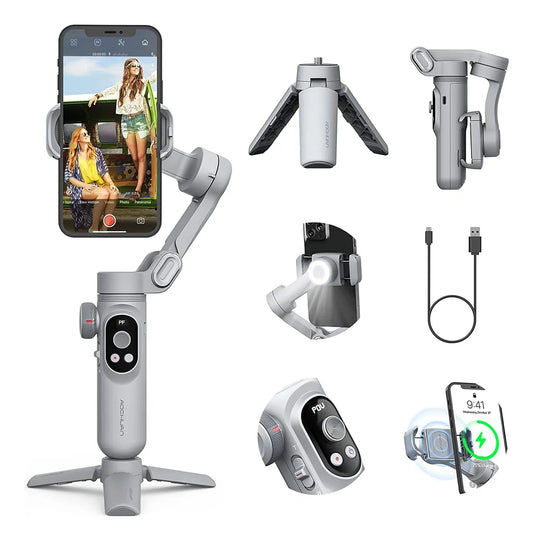 Estabilizador Telefono 3 Ejes Plegable Inteligente Profesional Smart X Pro