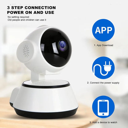 Cámara De Vigilancia Ip Wifi  Fácil Instalación Blanco (Envío Gratis)