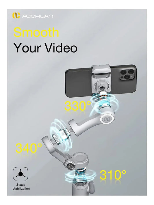 Estabilizador Telefono 3 Ejes Plegable Inteligente Profesional Smart X Pro