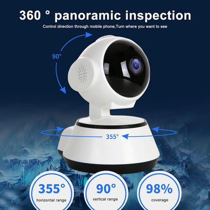 Cámara De Vigilancia Ip Wifi  Fácil Instalación Blanco (Envío Gratis)