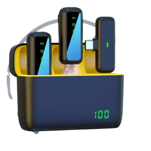 Micrófono de Solapa Recargable Mute Pantalla LCD SX6